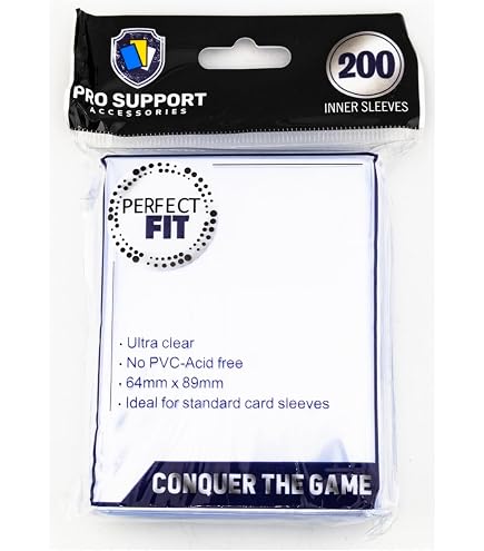 Amazon.com: Swan Premium Card Sleeves (47x47mm) 160 Pack, Adhesive